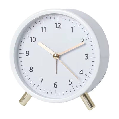 Table with Silent Scandinavian Clock with Minimalist Design for Timeless and Elegant