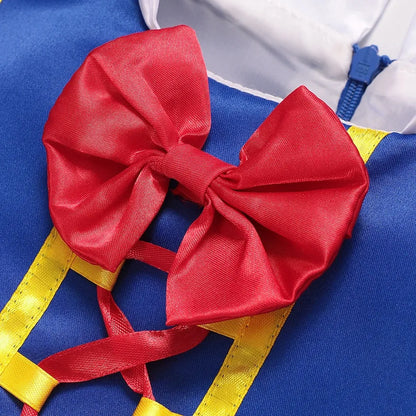 Snow White Princess Dress with Cape, Tiara, and Magical Accessories