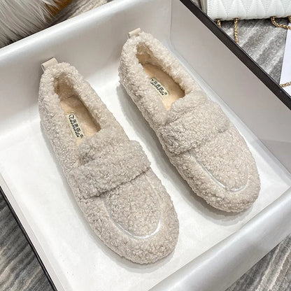 Lana Teddy Loafers for Warm, Comfortable, and Stylish