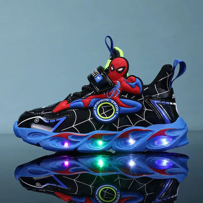 Sneakers with Light-Up Superhero Design for Kids for Stylish and Functional