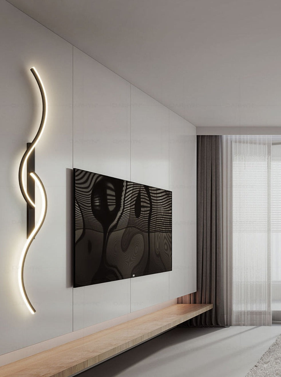 contemporary led wall