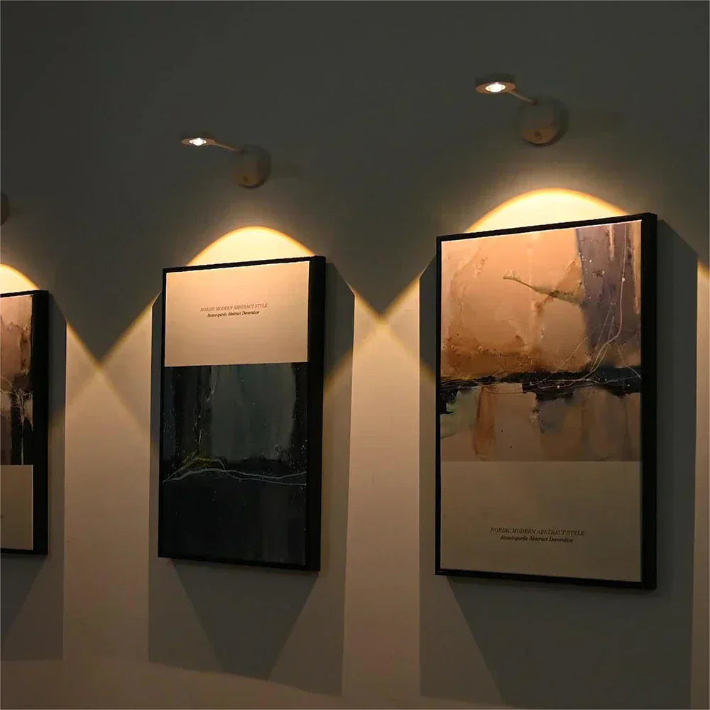 Wireless Wall Lamp with Motion Sensor for Rechargeable and Dimmable