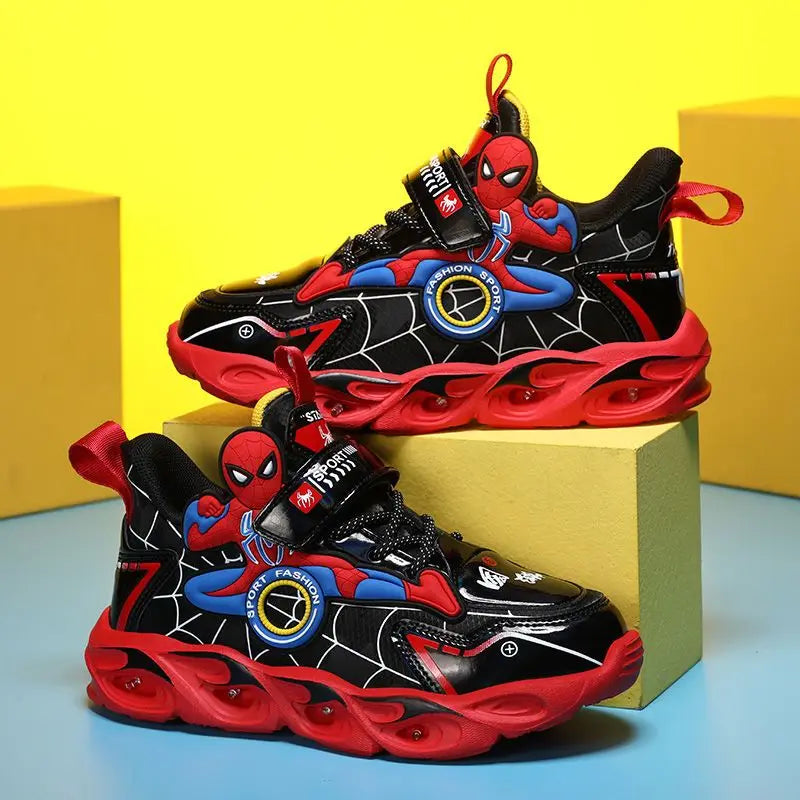 Sneakers with Light-Up Superhero Design for Kids for Stylish and Functional