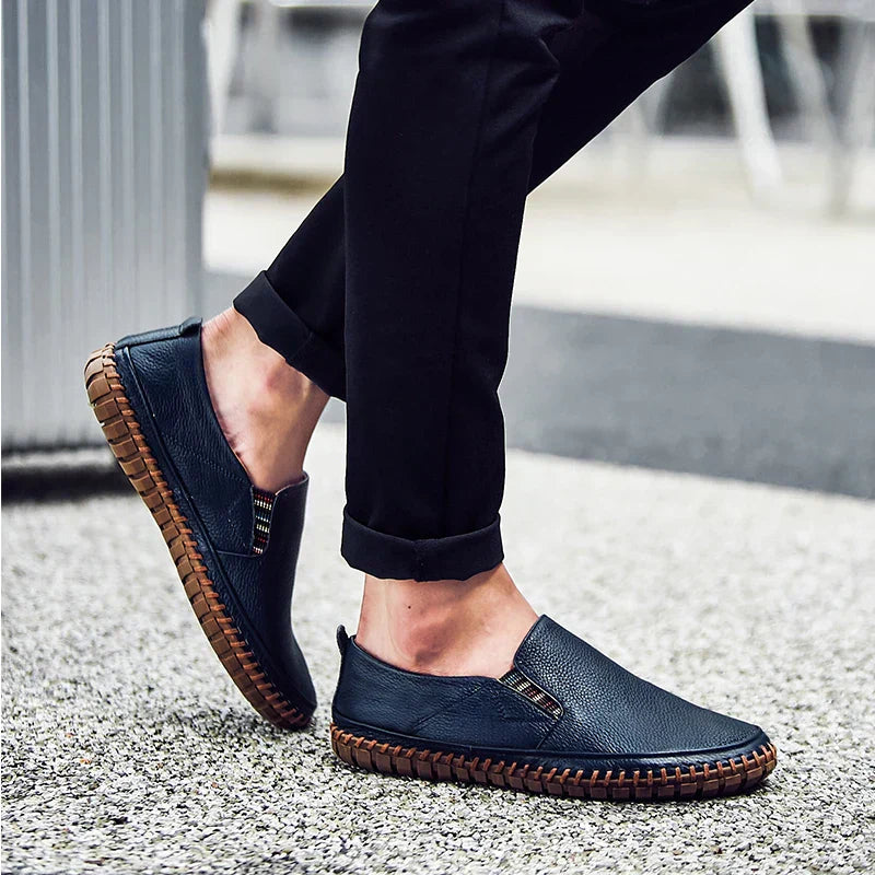 Shoes with Men's Comfortable Slip-on Flexible Sole for Daily Walking Comfort
