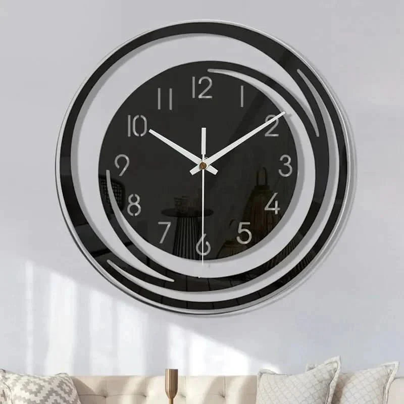 Clock with Modern Wall Minimalist Circle Design and Silent Movement