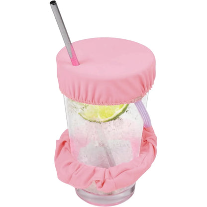 Cover with Elastic Drink Set for Secure Protective Cup Topper