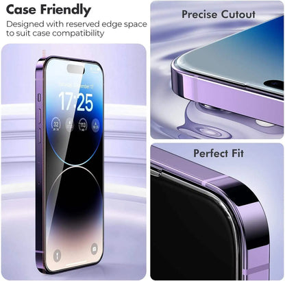 Glass with Iphone Tempered Screen Protector for Full Protection