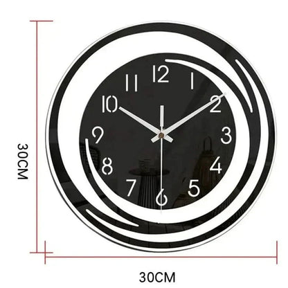 Clock with Modern Wall Minimalist Circle Design and Silent Movement
