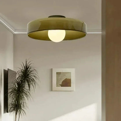Glass Ceiling Lamp with Scandinavian Design for Atmospheric Lighting for Any Interior