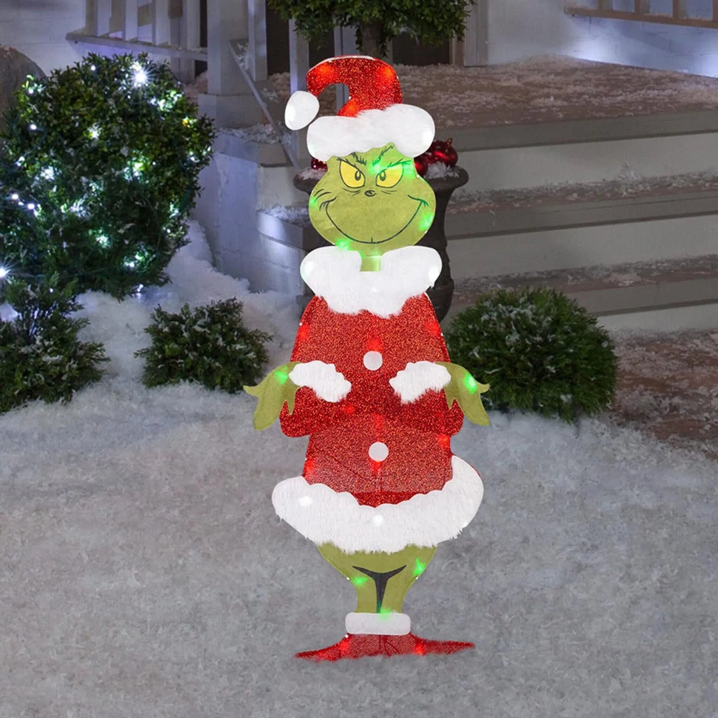 Grinch Christmas Decoration for Cheerful Garden Lights for the Holidays