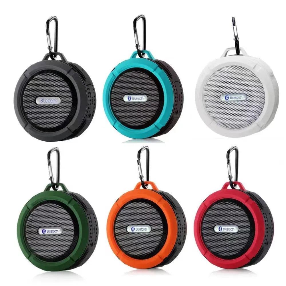 Portable Bluetooth Speaker with Suction Cup for Shower, Travel, and Outdoor Use