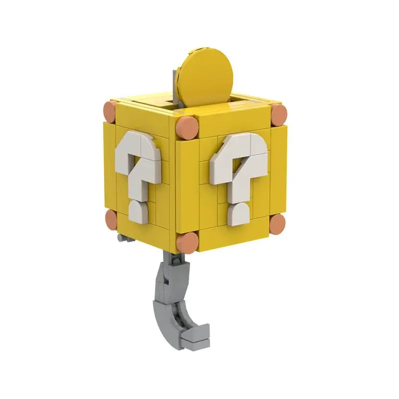 Coin-Shaped Building Blocks Keychain for Creative and Personal