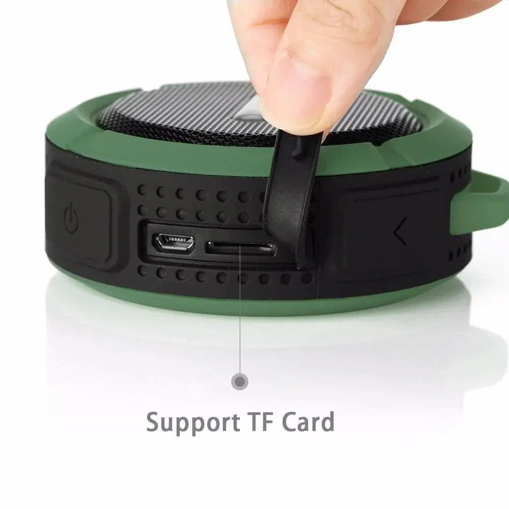 Portable Bluetooth Speaker with Suction Cup for Shower, Travel, and Outdoor Use