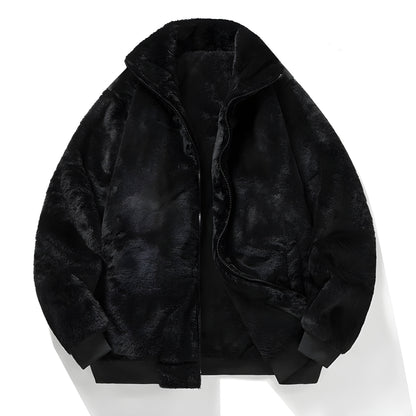 Oversized Women's Bomber Jacket in Faux Fur for Warm, Soft and Statement-Worthy