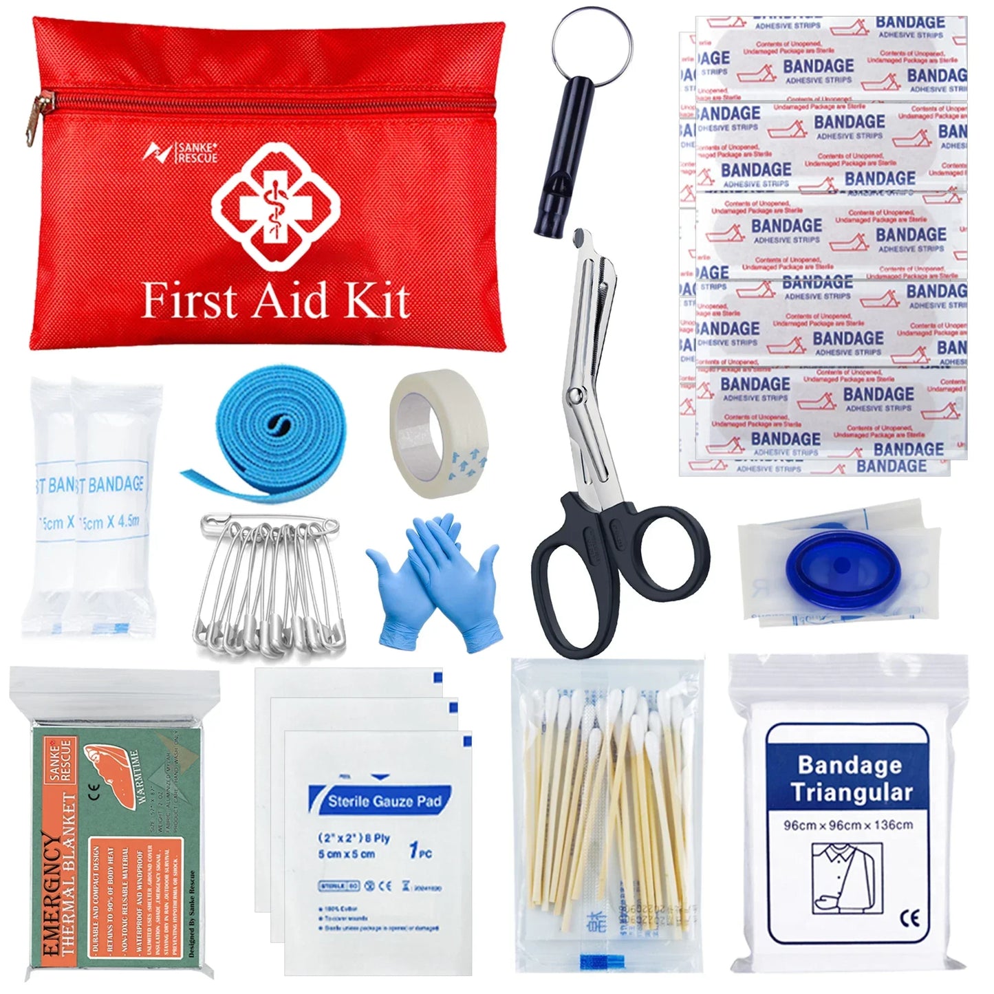 Tactical First Aid Kit for Compact and Complete for Caravans, Camping, and Survival Situations