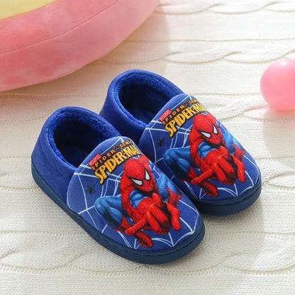 Spider-Man Kids Slippers for Soft Cotton Slippers for Indoor Use in Fall and Winter