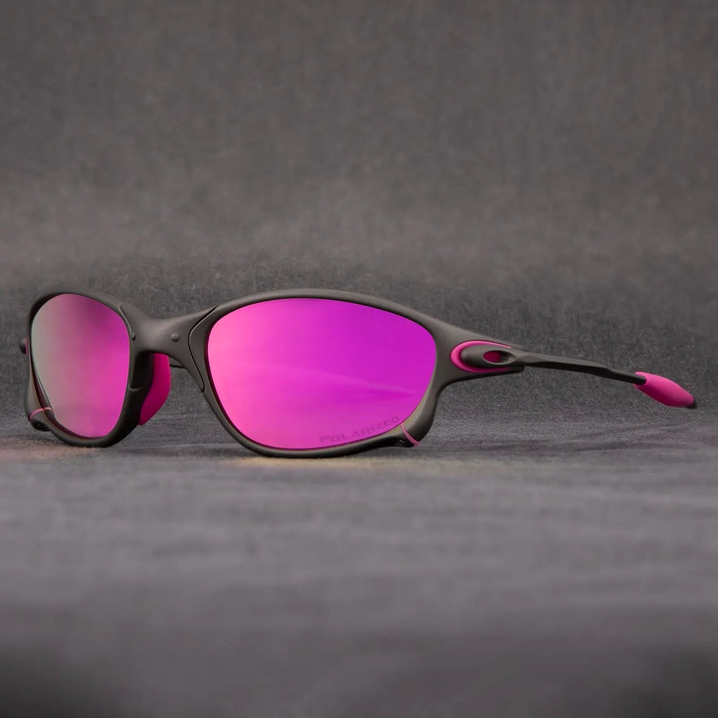 Sporty Polarised Sunglasses for Metallic Frame with Red Lenses