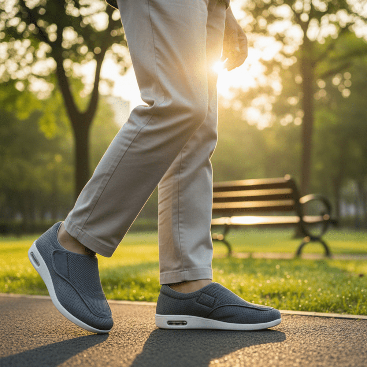 Shoes with Extra Wide Diabetic Memory Foam for Pressure Relieving and Comfortable