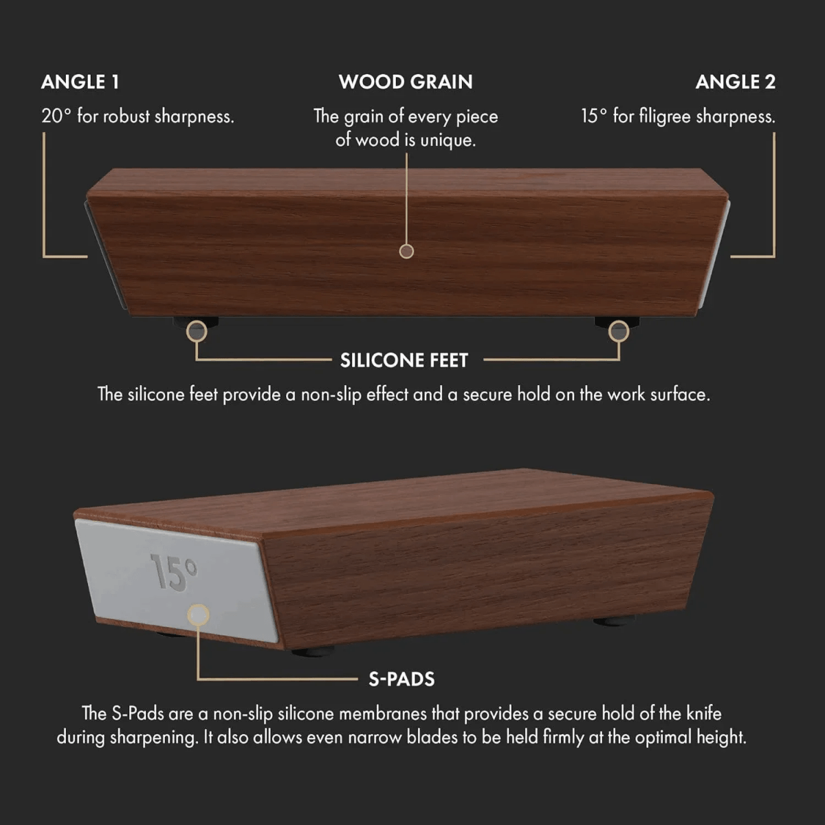 Rolling Knife Sharpener with Diamond Coating and Angle Guide for Precision Sharpening