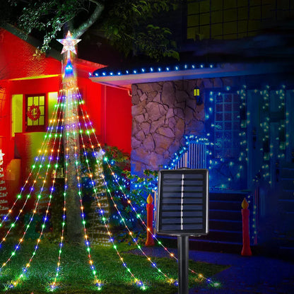Lights Solar-Powered Christmas Tree for Dazzling Decoration for a Magical Christmas Experience