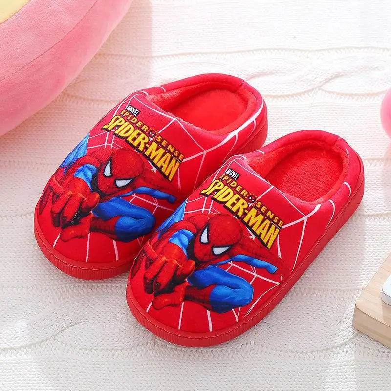 Spider-Man Kids Slippers for Soft Cotton Slippers for Indoor Use in Fall and Winter