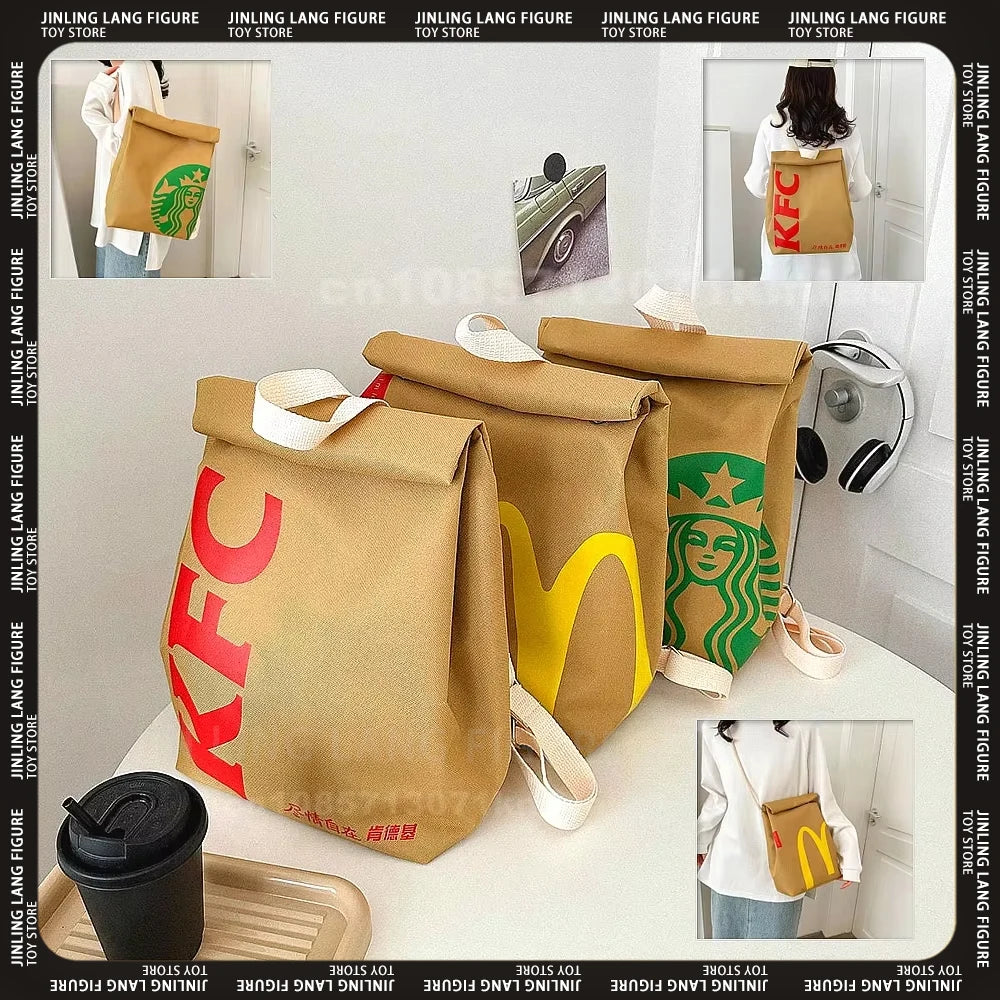 Trendy Fast Food Backpack for Playful and Spacious Bag for Everyone