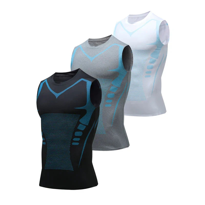 Men's Compression Tank Top with Breathable Material and Supportive Fit