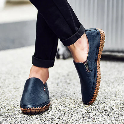 Shoes with Men's Comfortable Slip-on Flexible Sole for Daily Walking Comfort