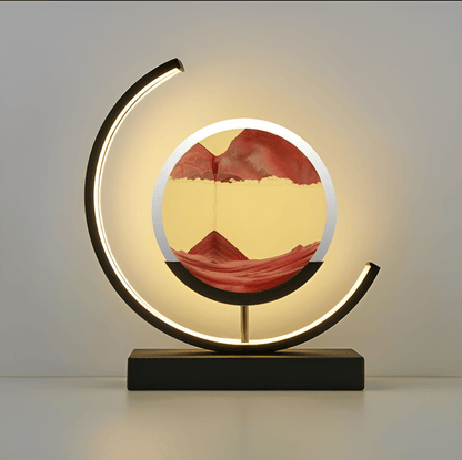 Lamp with Sand Moving Sand and Dimmable LED Lighting for a Relaxing Atmosphere
