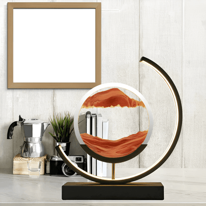 Lamp with Sand Moving Sand and Dimmable LED Lighting for a Relaxing Atmosphere