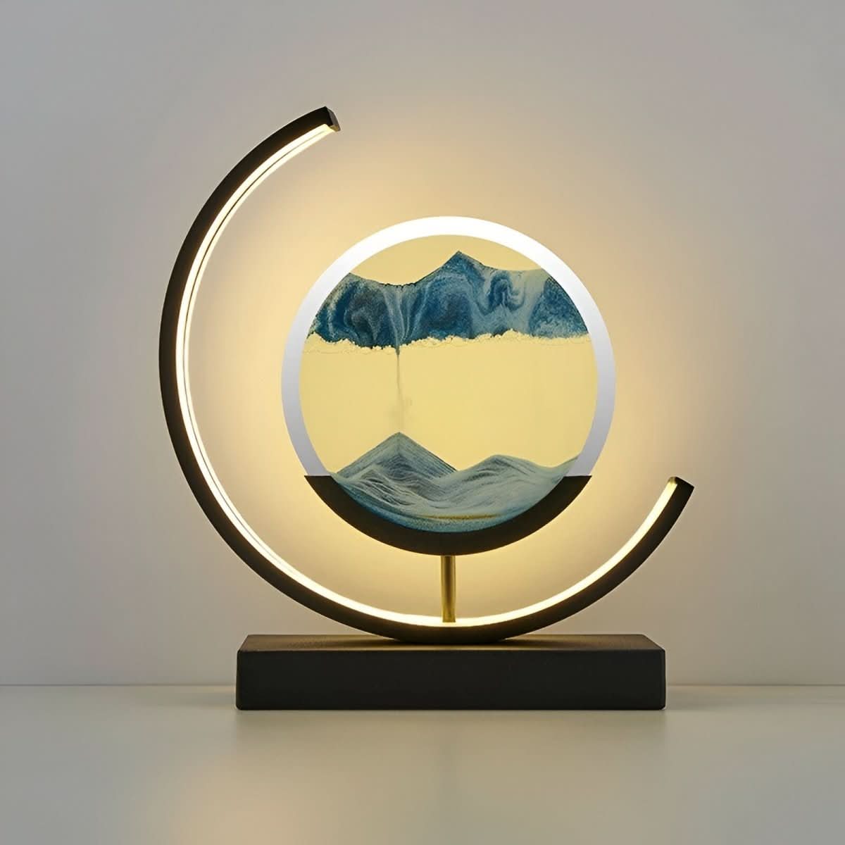 Lamp with Sand Moving Sand and Dimmable LED Lighting for a Relaxing Atmosphere