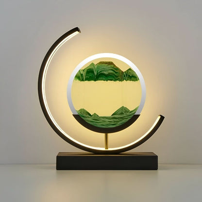 Lamp with Sand Moving Sand and Dimmable LED Lighting for a Relaxing Atmosphere