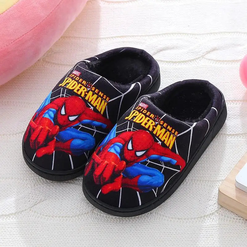 Spider-Man Kids Slippers for Soft Cotton Slippers for Indoor Use in Fall and Winter