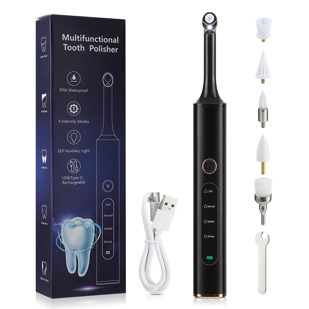 Wireless Tooth Polisher with Multiple Cleaning Modes for Home