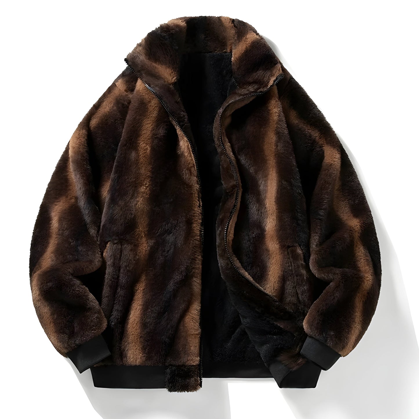 Oversized Women's Bomber Jacket in Faux Fur for Warm, Soft and Statement-Worthy