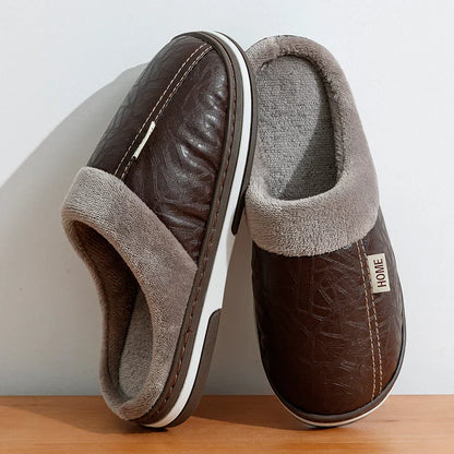 Warmstep Men's Slippers with Closed Heel for Soft and Comfortable
