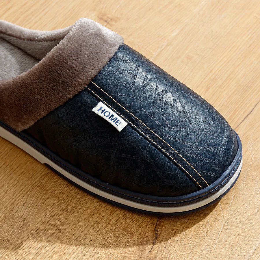 Warmstep Men's Slippers with Closed Heel for Soft and Comfortable