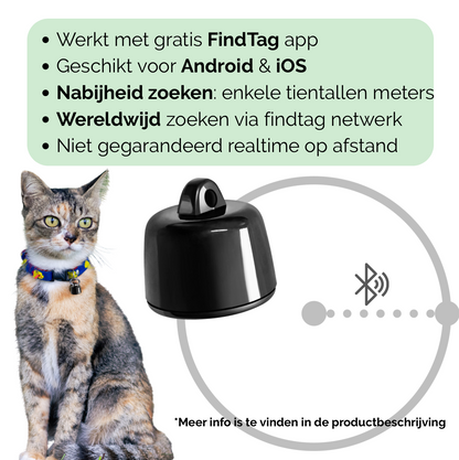 Pettrace Mini Tracker for Bluetooth Locator for Cats, Dogs and Small Pets