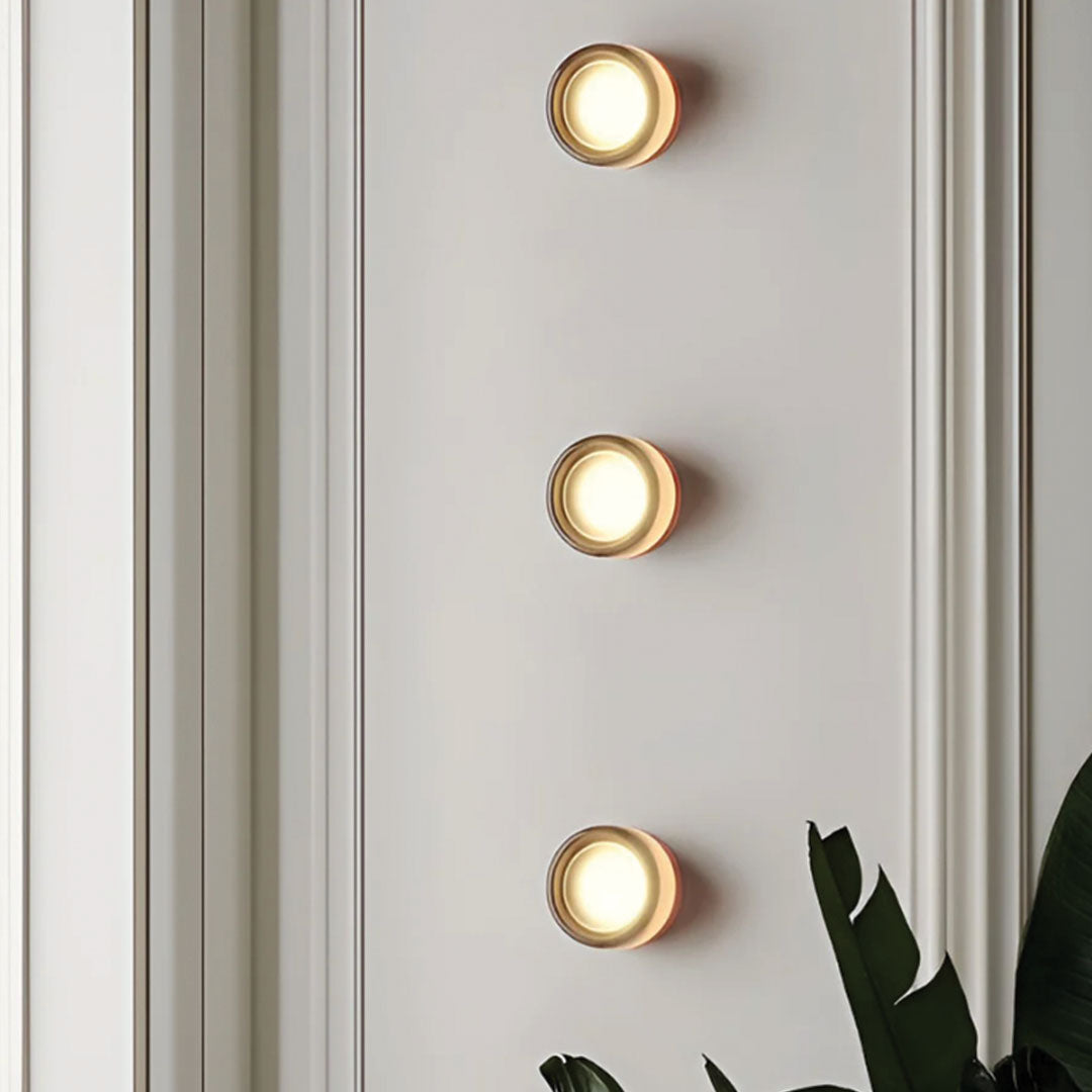 Modern Wall Lamp with Glass Diffuser for Soft Ambient Lighting Indoors