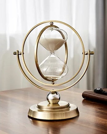 Metal Hourglass with Minimalist Design for Stylish Interior Decoration