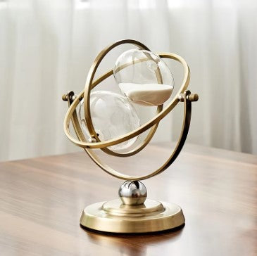 Metal Hourglass with Minimalist Design for Stylish Interior Decoration