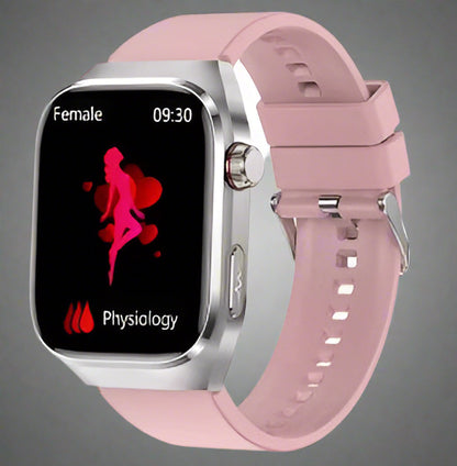 Unisex Smartwatch with ECG Health Monitoring Bluetooth AMOLED Screen