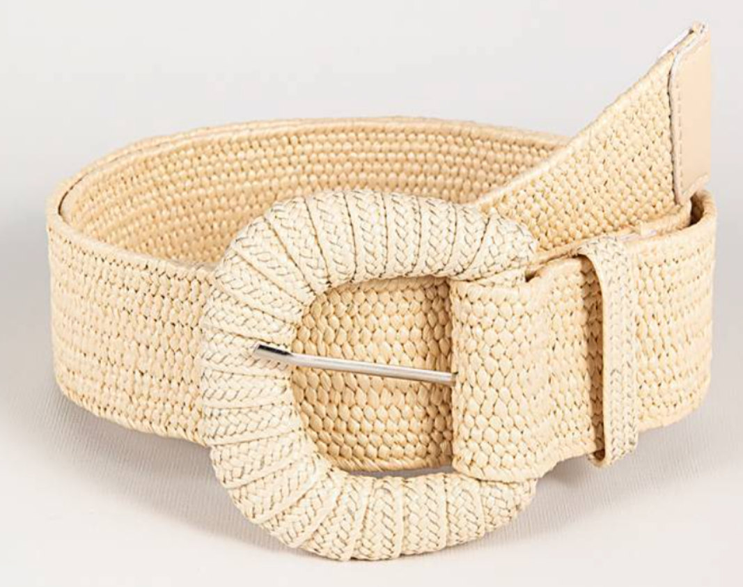 Vintage Woven Women's Belt with Wide Design for Added Flair