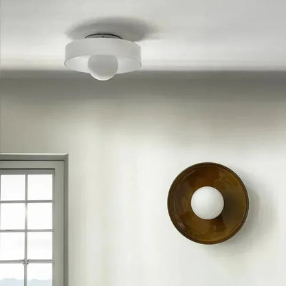 Glass Ceiling Lamp with Scandinavian Design for Atmospheric Lighting for Any Interior