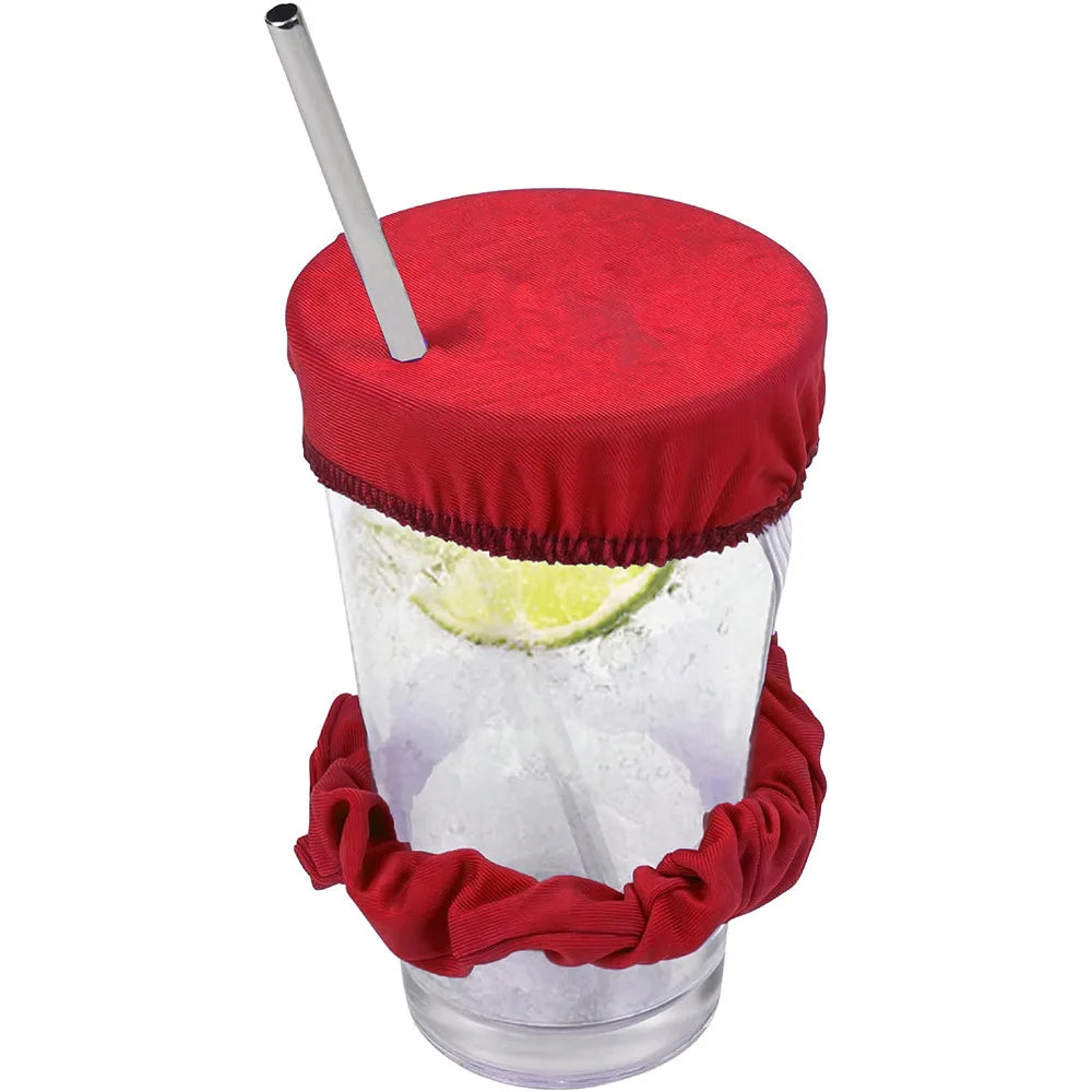 Cover with Elastic Drink Set for Secure Protective Cup Topper
