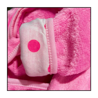 Soft Children's Bathrobe with Ears and Bow for Warm and Comfortable Nightwear