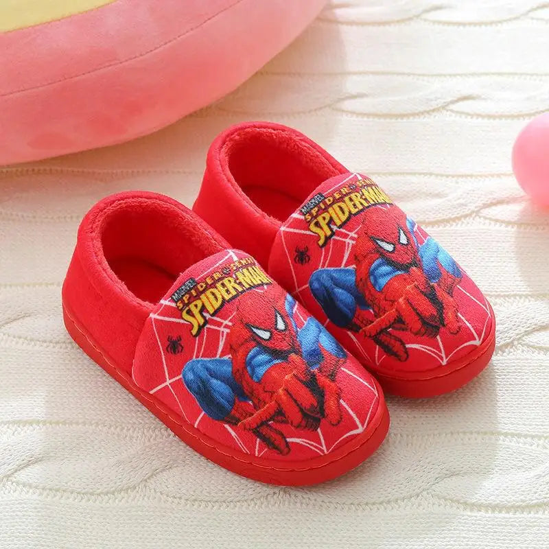 Spider-Man Kids Slippers for Soft Cotton Slippers for Indoor Use in Fall and Winter