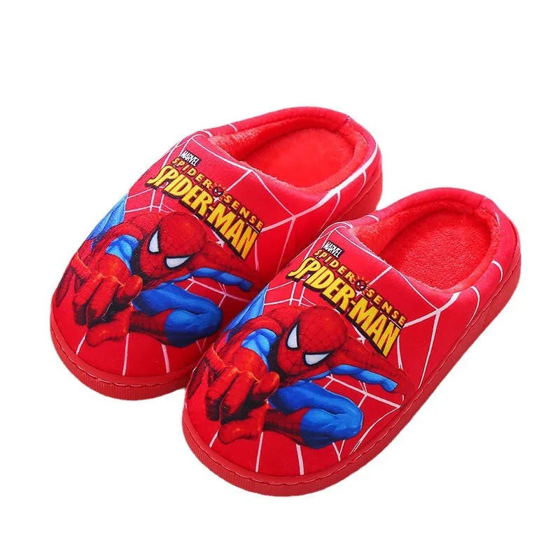 Spider-Man Kids Slippers for Soft Cotton Slippers for Indoor Use in Fall and Winter