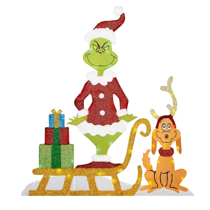 Grinch Christmas Decoration for Cheerful Garden Lights for the Holidays