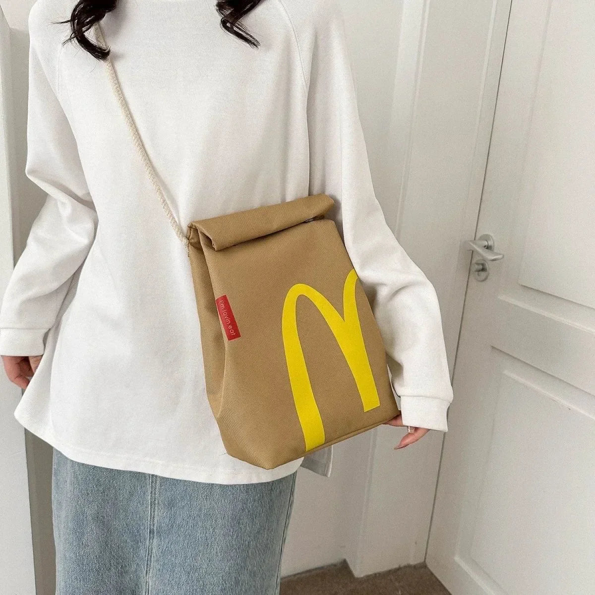 Trendy Fast Food Backpack for Playful and Spacious Bag for Everyone